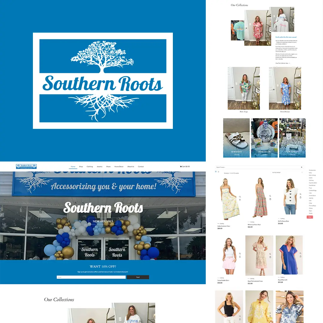 Southern Roots Boutique — Retail project by Apex Aesthetics