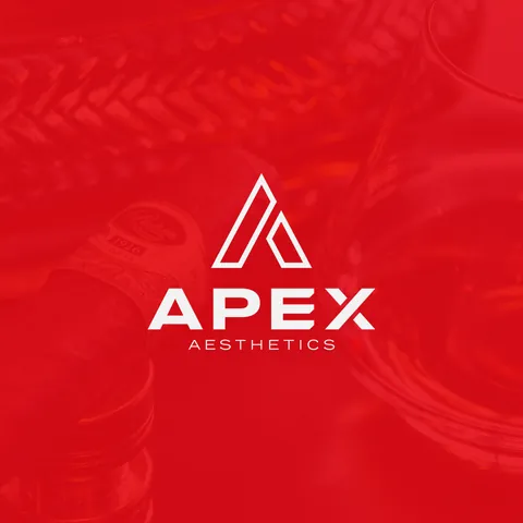 Logo on red